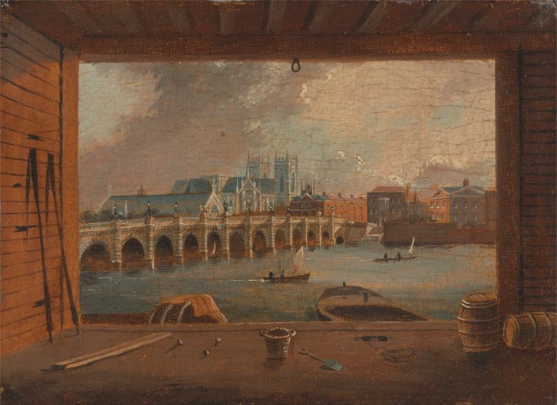 A View of Westminster Bridge, oil on canvas by Daniel Turner