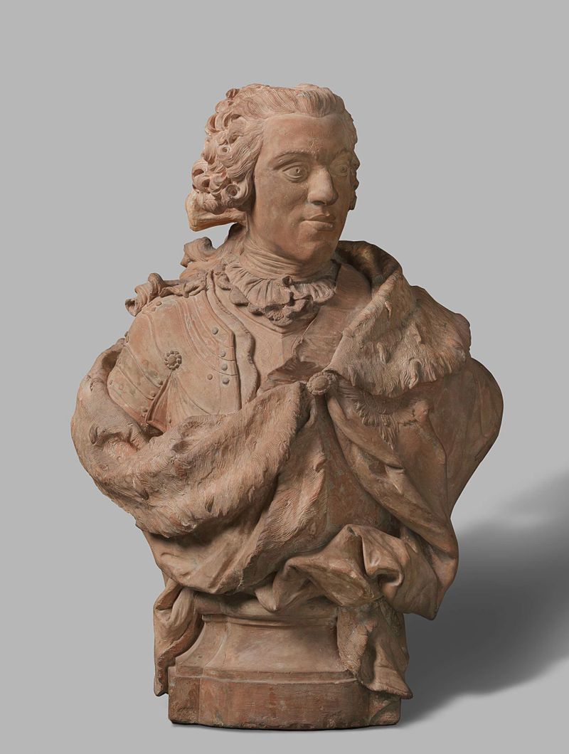 Terracotta bust of William IV by Jan Baptist Xavery