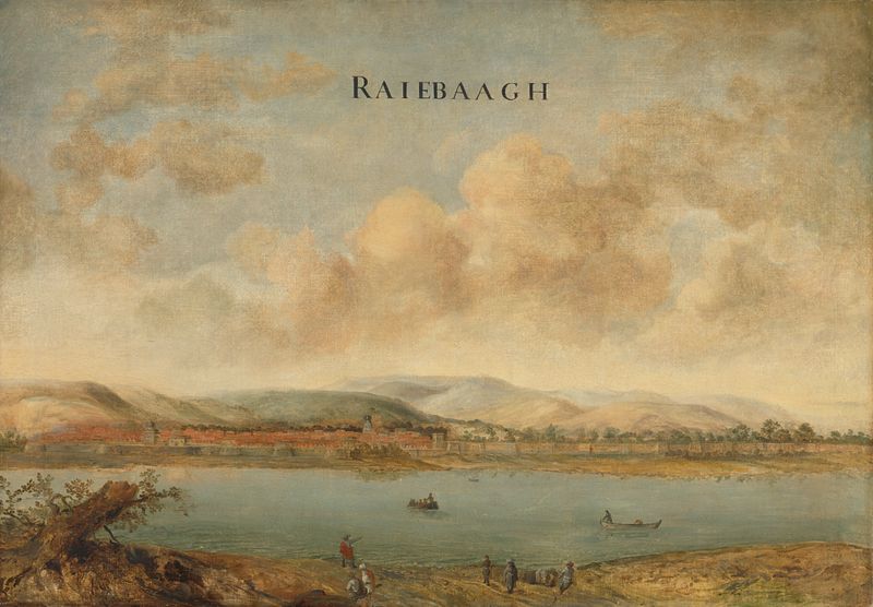 View of the City of Raiebaagh in Visiapoer, oil on canvas by Johannes Vinckboons