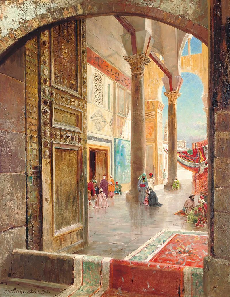 The Great Umayyad Mosque, Islamic Art by Carl Wuttke