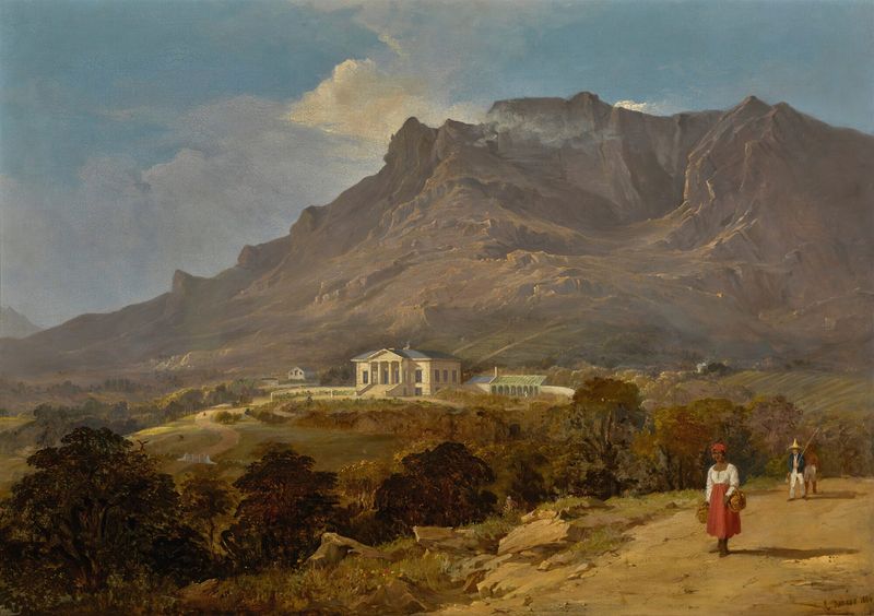 Seaforth House, architecture by Edward Duncan, 1836, oil painting