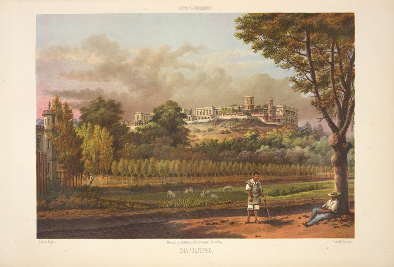 Paisaje que representa campos vibrantes y vegetación de C. Castro, pintura al óleo