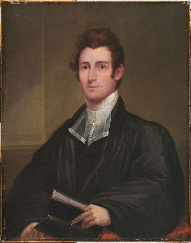 Retrato de Samuel Gilman, óleo sobre lienzo de Alvan Fisher