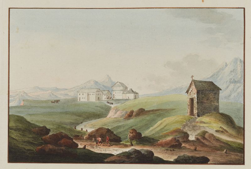 L’hopital sur le St. Gothard dans le Canton d’Ury de Caspar Leontius Wyss, meio desconhecido
