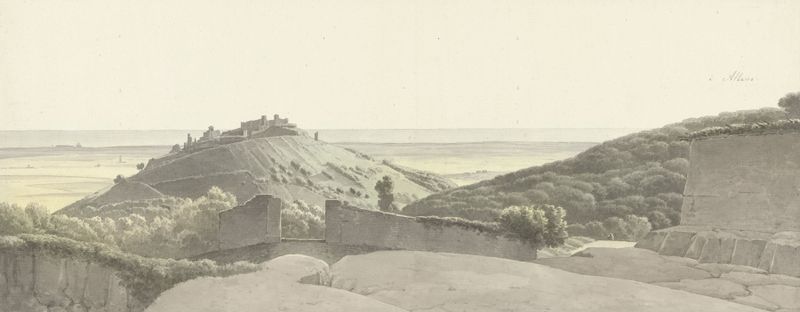 Landscape around Albano Laziale, oil painting by Josephus Augustus Knip
