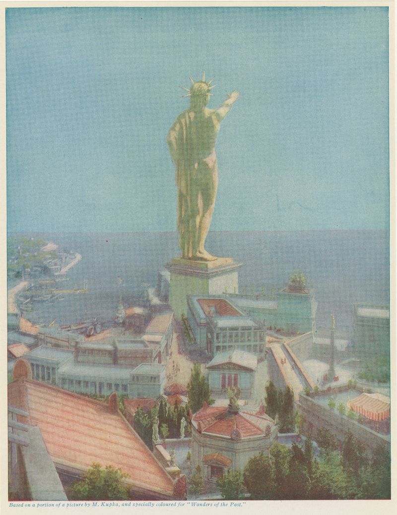 Colosso comemorando o heroísmo e a libertação de Rodes, 1924 por František Kupka, meio desconhecido