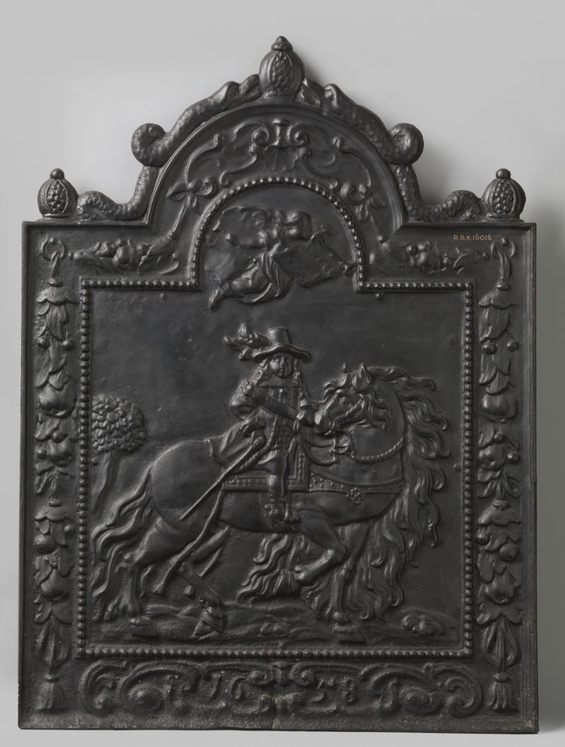 Obra histórica de joven Willem III a caballo, medio desconocido, por Unknown Artist