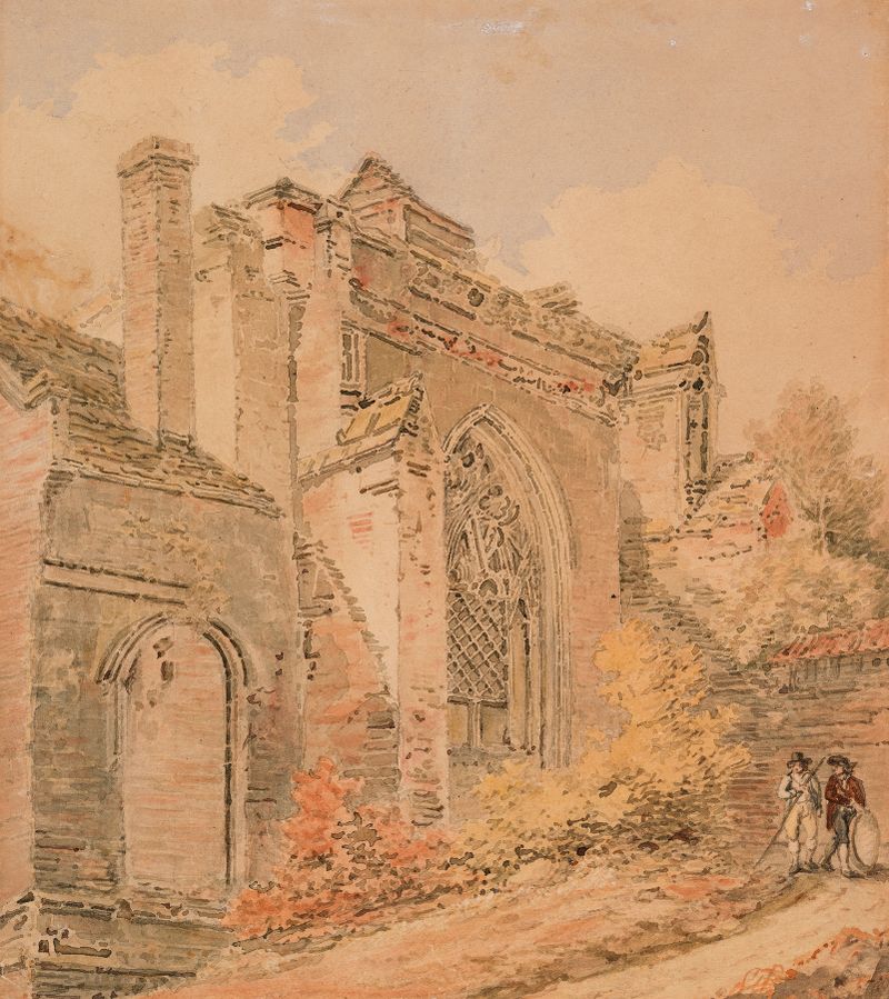 Ruinas de la Abadía de San Albans, pintura al óleo de Joseph Mallord William Turner