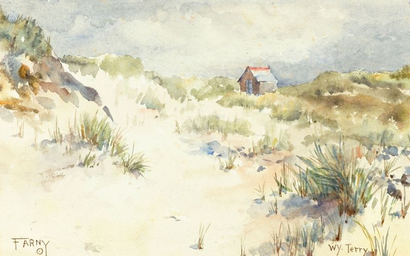 Landscape of Wyoming Territory by Henry Farny, oil on canvas