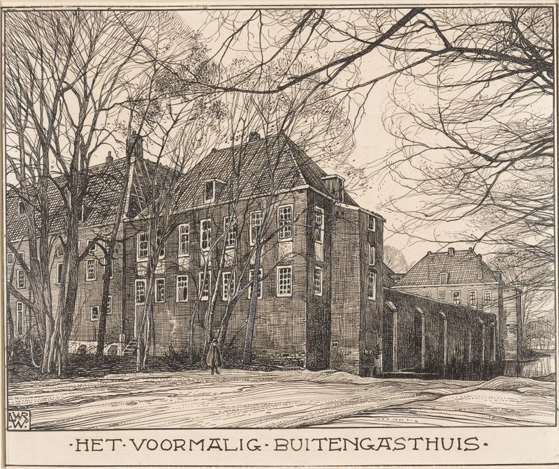 Arquitectura de Het voormalig Buitengasthuis te Amsterdam de Willem Wenckebach, siglo XX