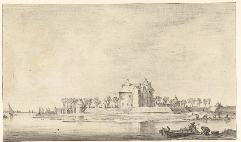 Vista del Castillo de Loevestein, óleo sobre lienzo de Aelbert Cuyp