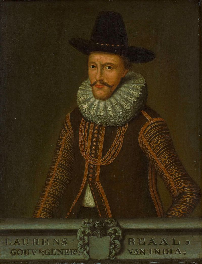 Retrato de Laurens Reael, Governador-Geral das Índias Orientais Holandesas, óleo sobre painel por um artista desconhecido