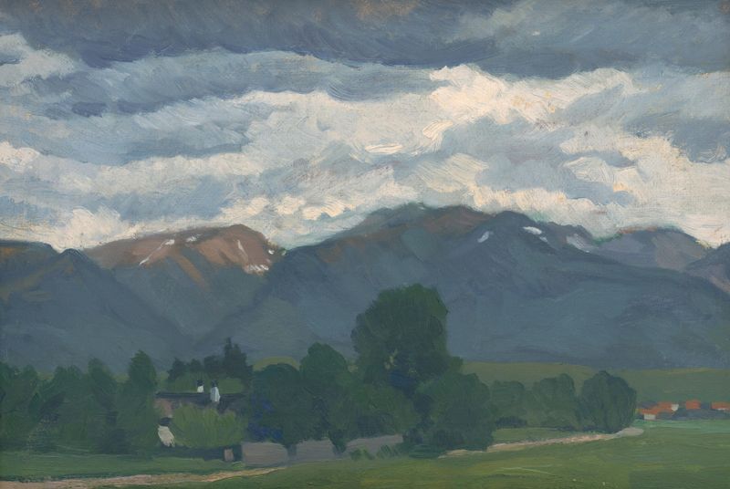 Paisagem de Morif from the Low Tatras de Andrej Kováčik, expressionismo