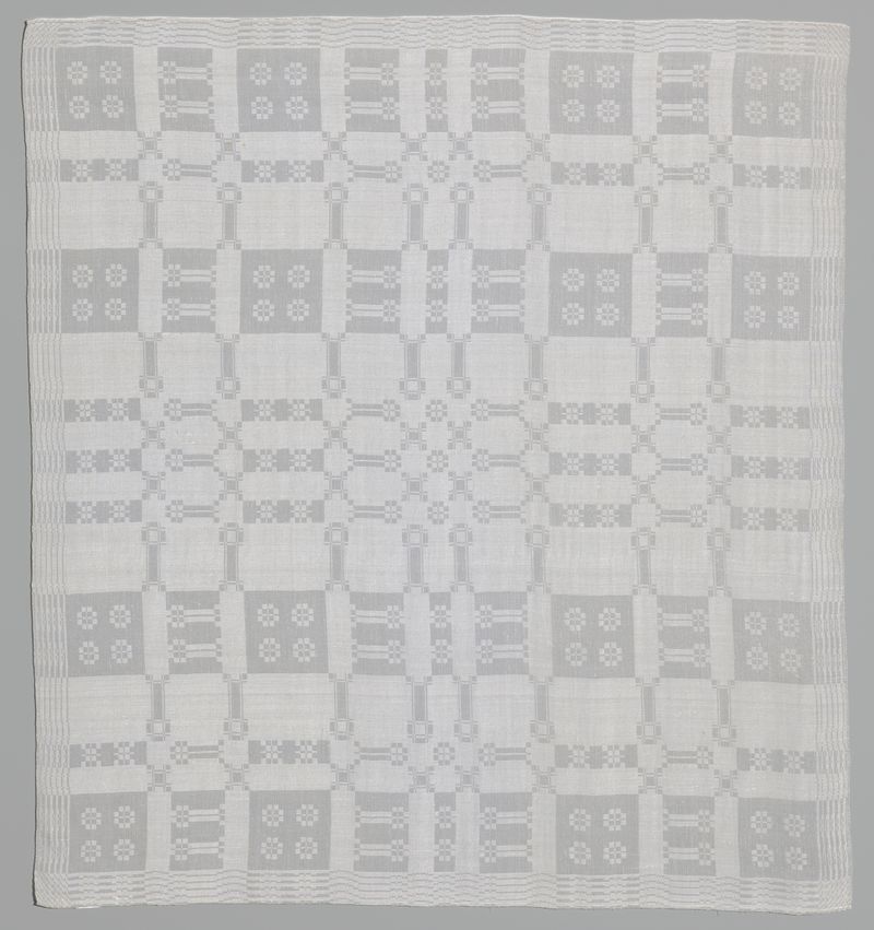 Textura abstracta de lino de un artista desconocido, 1780