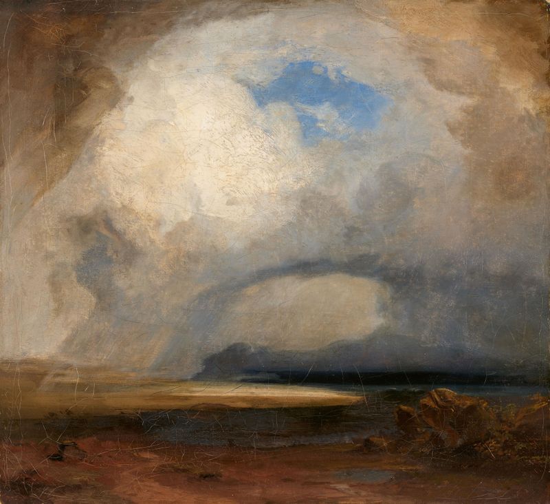 Landscape with clouds and a deep sky by Carl Rottmann, medium unknown.