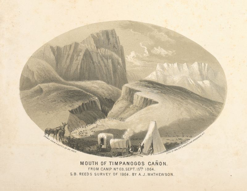 Landscape with mountains and a brook by Joseph F. Knapp, 1864