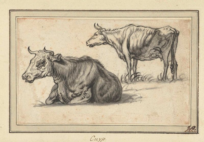 Vacas en un paisaje rural, óleo sobre lienzo de Aelbert Cuyp