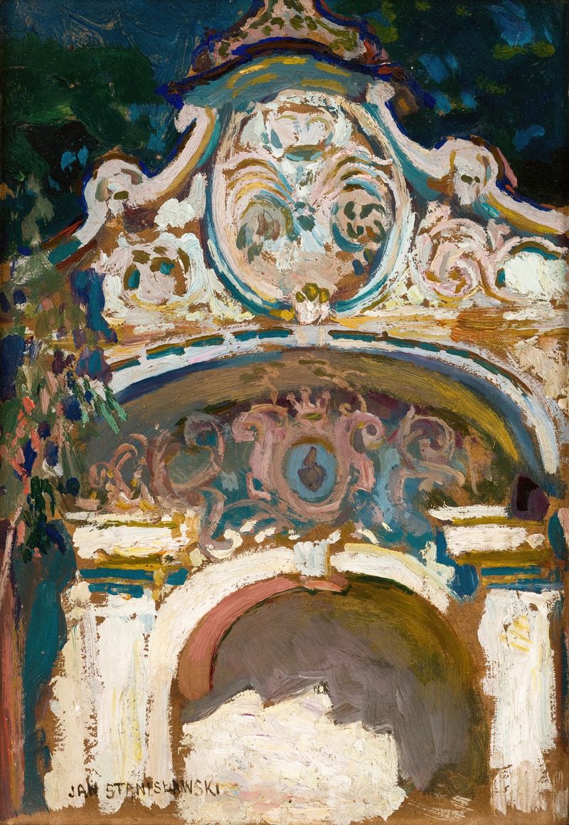 La Puerta de Vasas en Kyiv, obra de realismo de Jan Stanisławski