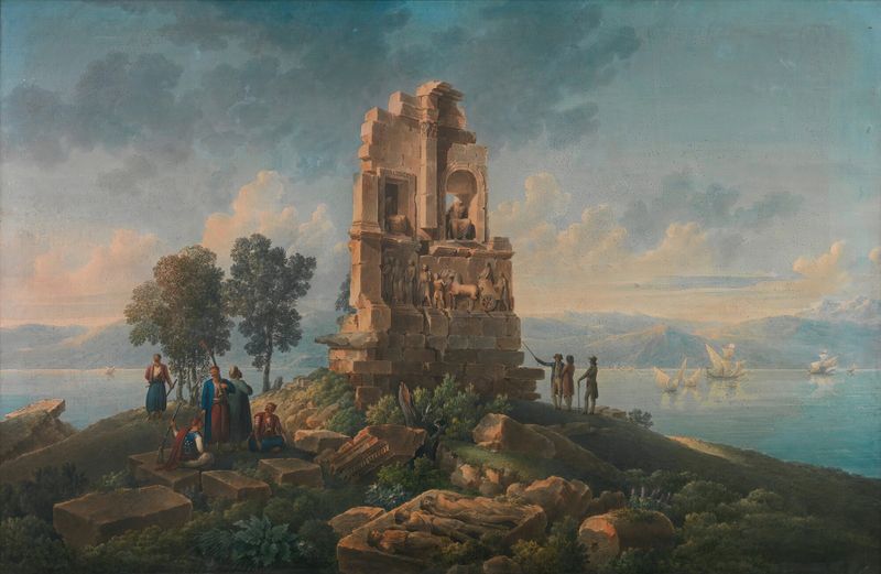 The Philopappou Monument in Athens, by Louis-François Cassas, medium unknown