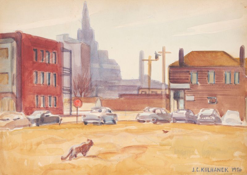 Cleveland Skyline by James C. Kulhanek, modernism, landscape