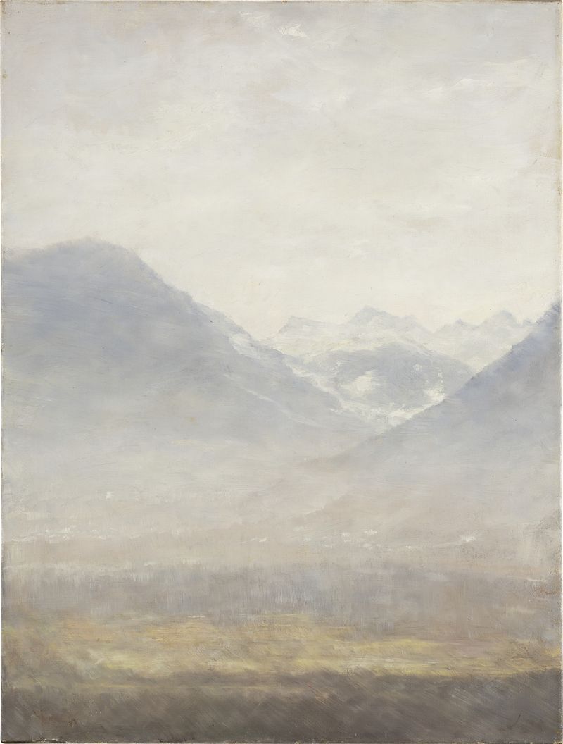 View of the Ulten Valley, oil on canvas by Louis Eysen, depicting lush greenery and mountains.
