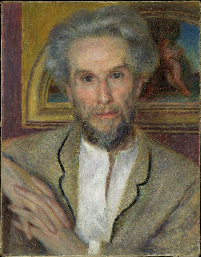 Retrato de Victor Chocquet por Pierre-Auguste Renoir, óleo sobre lienzo
