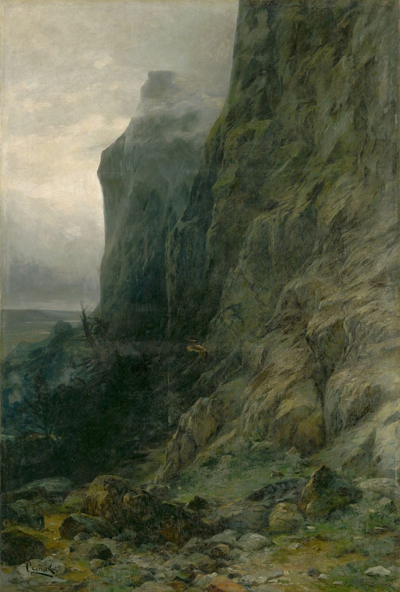 Rocks de Ľudovít Čordák, representando formações rochosas texturizadas em um meio desconhecido.