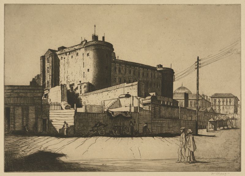 Castel Nuovo by William Strang, Victorian architecture, unknown medium