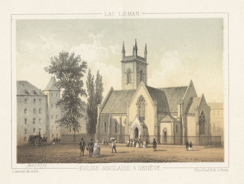 Arquitetura gótica de Église Anglaise a Genève de Jean Jacottet