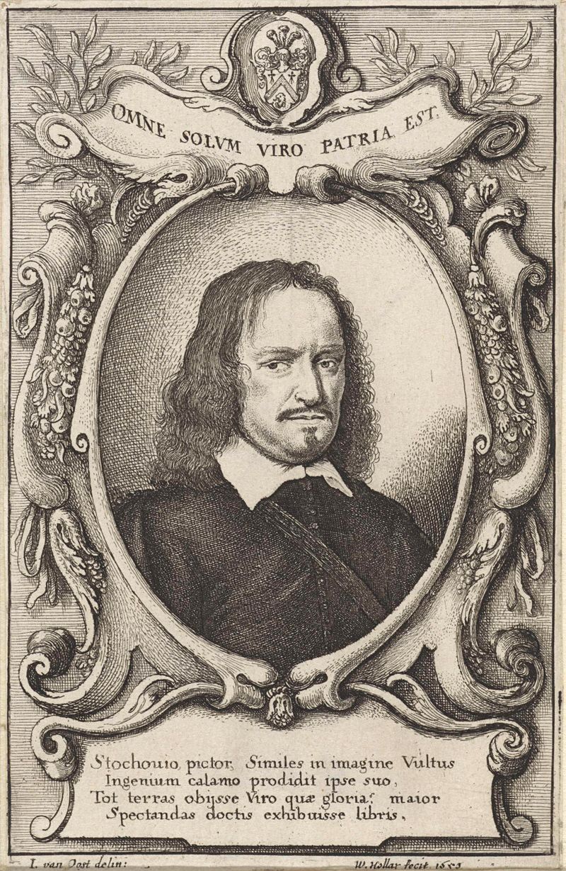Retrato de Vincent de Stochove, gravura de Wenceslaus Hollar