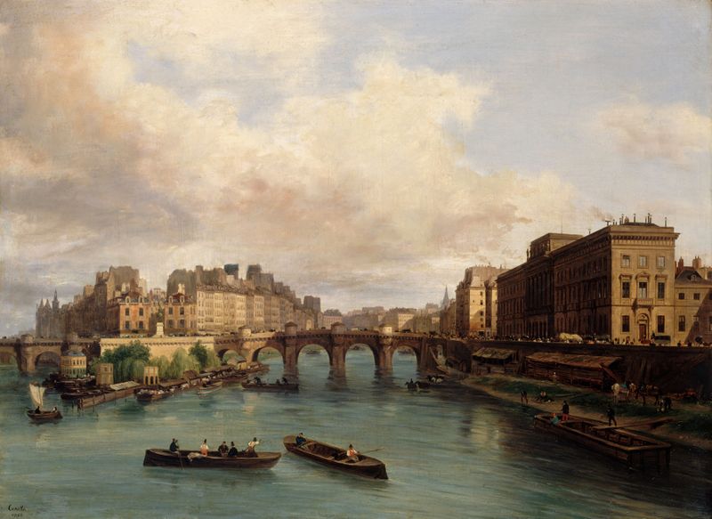 L’Ile de la Cité et le quai Conti oil painting by Giuseppe Canella