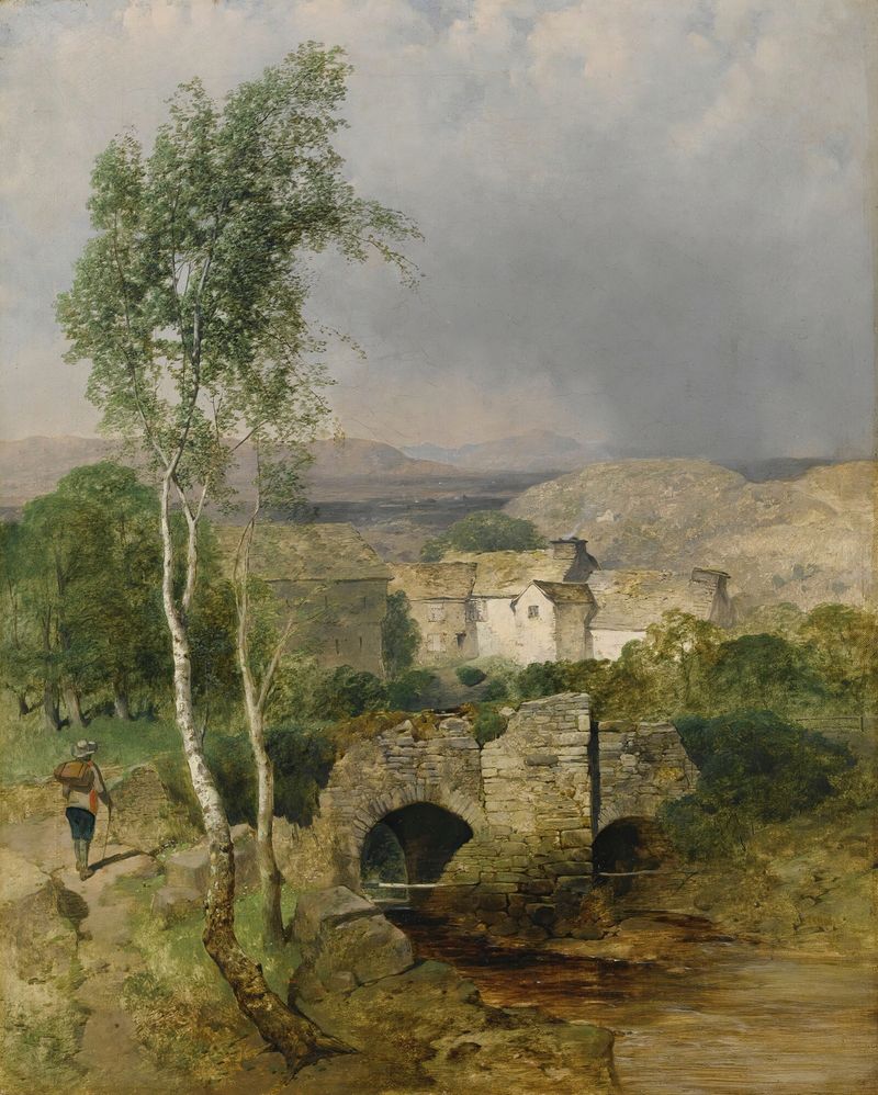 Paisagem com colinas e vegetação de William James Blacklock