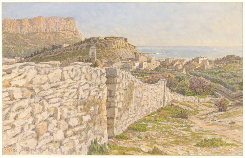 Cassis by Henri Rivière, a marine scene with vibrant colors, oil painting