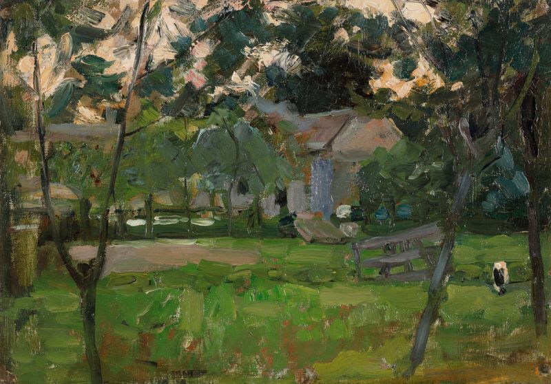 Farmyard in Het Gooi, oil painting by Piet Mondrian