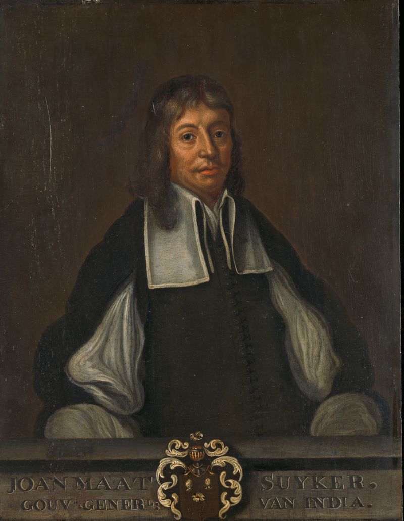 Portrait of Joan Maetsuyker, oil on panel by Jacob Coeman