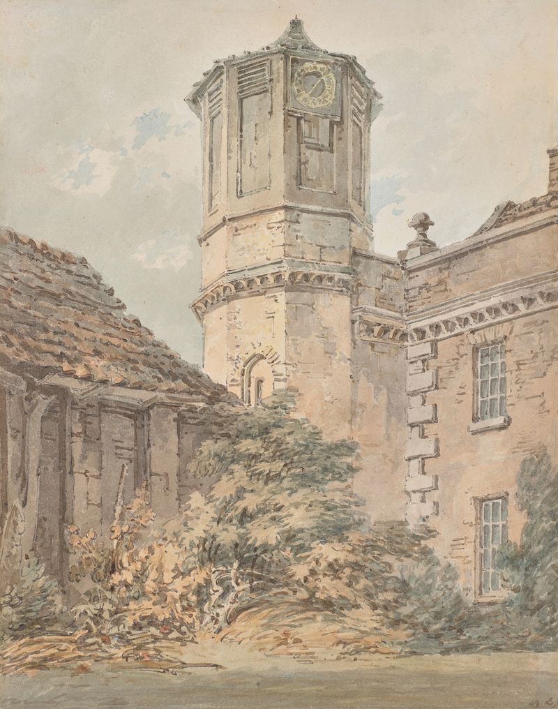 Brooke House, Hackney, Londres; Asilo privado do Dr. Monro, óleo de Joseph Mallord William Turner