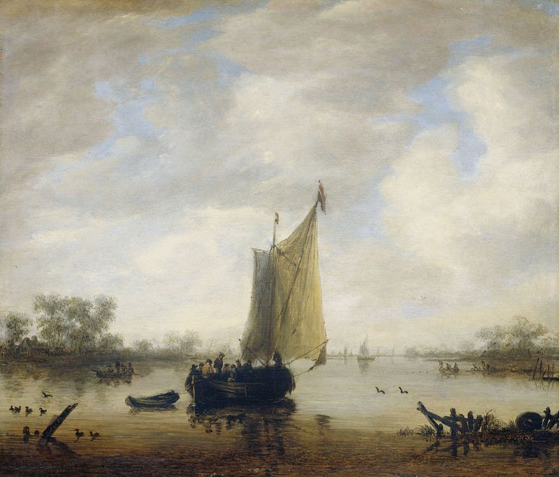 River View by Jeronymus van Diest II, landscape painting