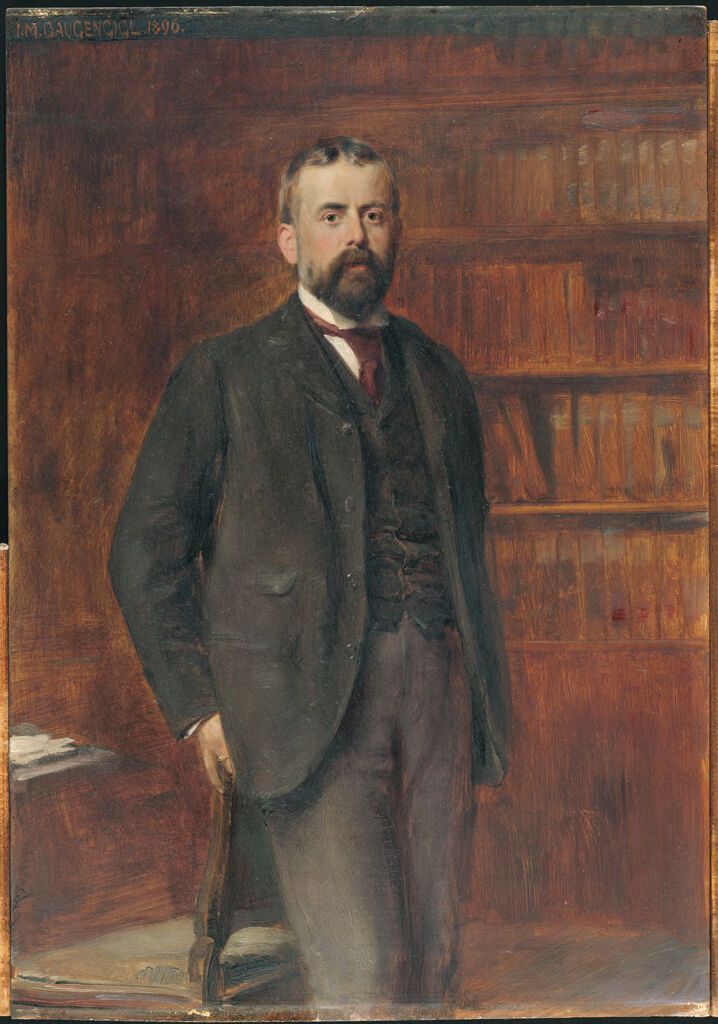 Portrait of John Lowell by Ignaz Marcel Gaugengigl, 1896, featuring chiaroscuro.