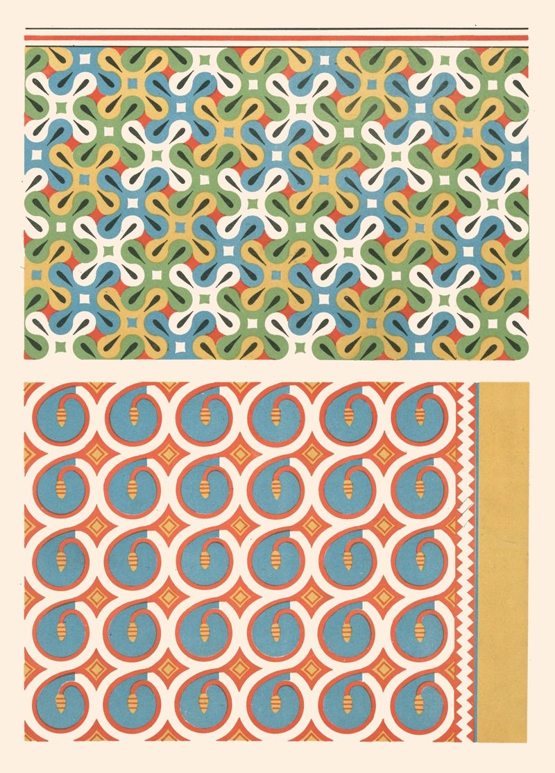Ceiling design of tombs by Gustave Jéquier, 1911, Symbolism