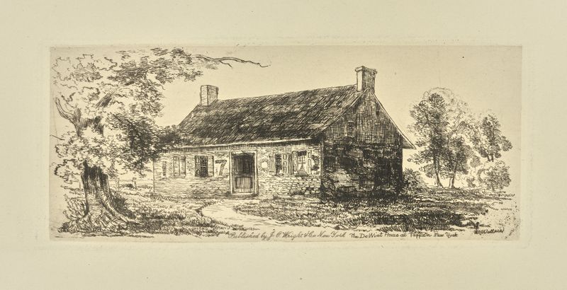 The De Wint House at Tappan, New York, oil on canvas by William Henry Wallace
