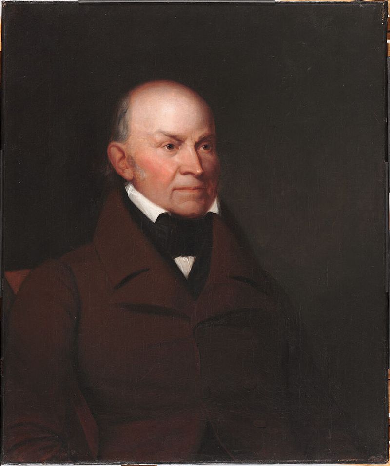 Retrato de John Quincy Adams, óleo sobre lienzo de Asher Brown Durand