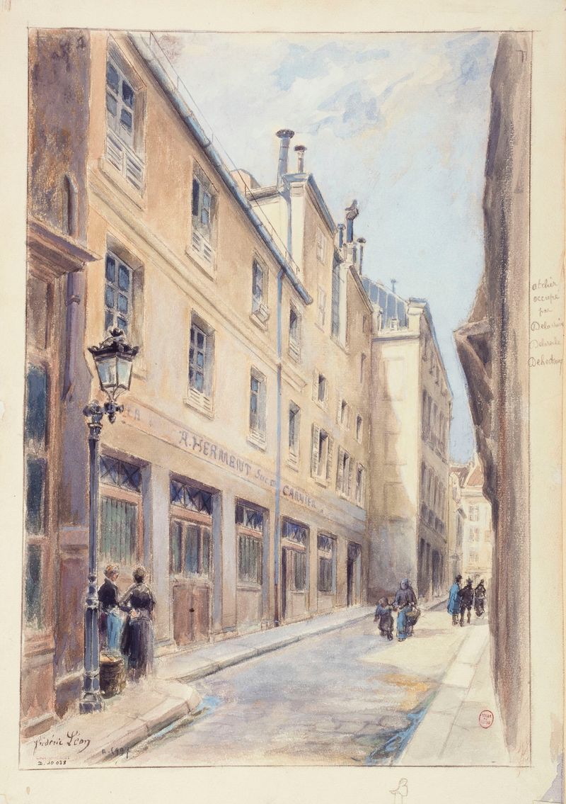 Façade de la maison habitée par Honoré de Balzac by Frédéric Léon, medium unknown