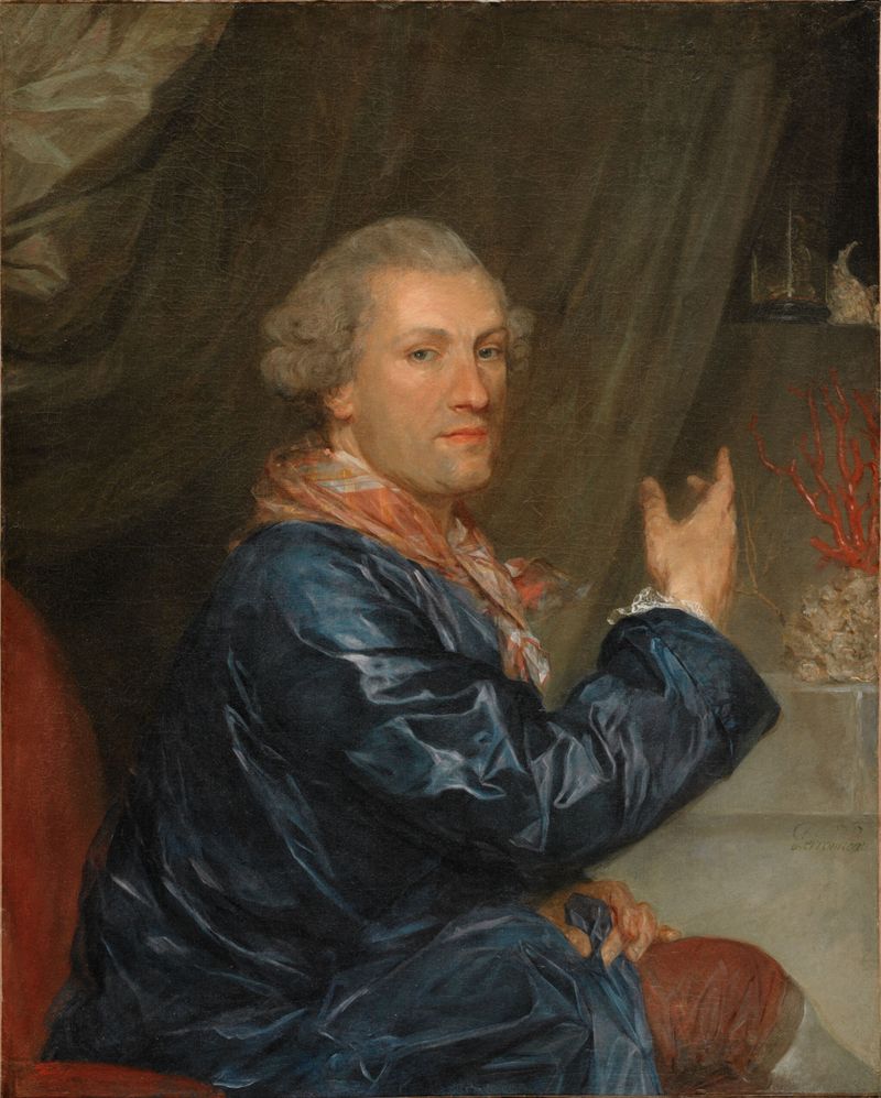 Portrait of Bonaventure Journu, oil on canvas by Jean-Baptiste Perronneau