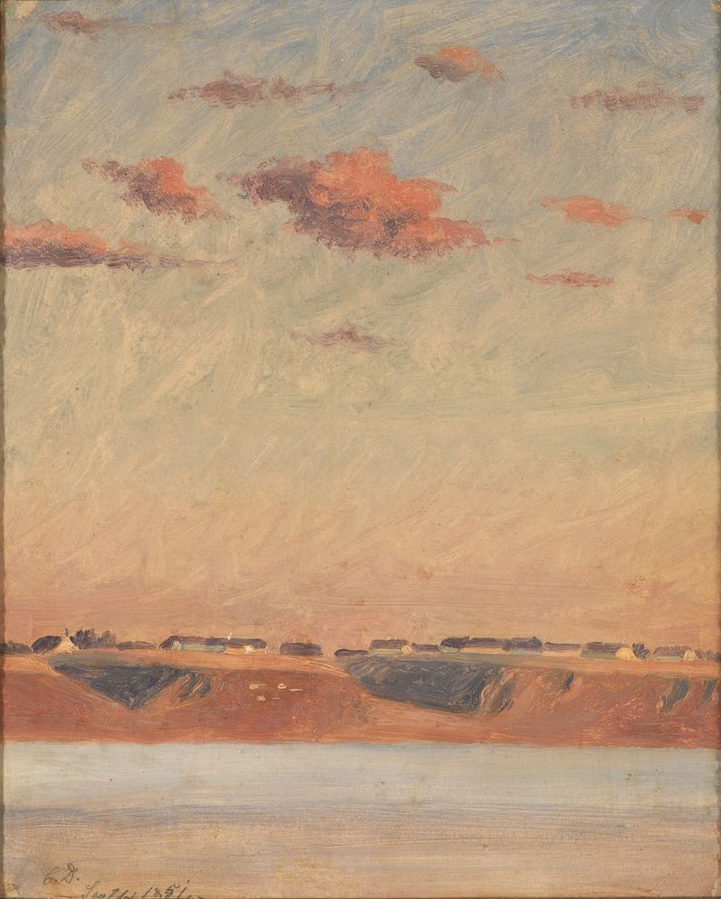 The Lim Fjord in Jutland, oil painting by Christen Dalsgaard