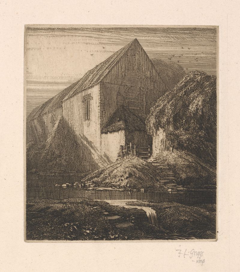 Meppershall Chapel, watercolor on paper by Frederick Landseer Maur Griggs