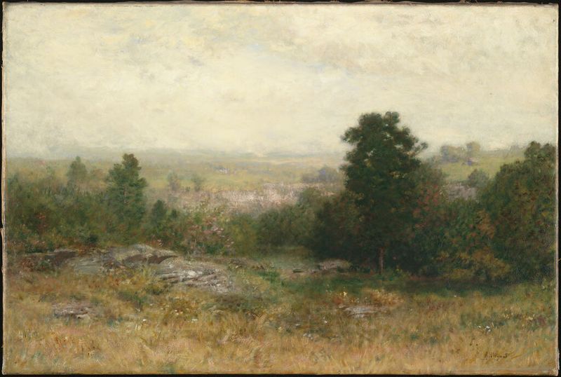 Landscape near Arkville, oil on canvas by Alexander Helwig Wyant