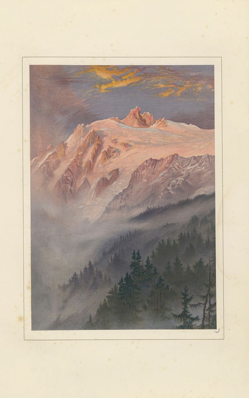 The Glacier de Trient by Elijah Walton, oil on canvas depicting a serene glacier landscape.