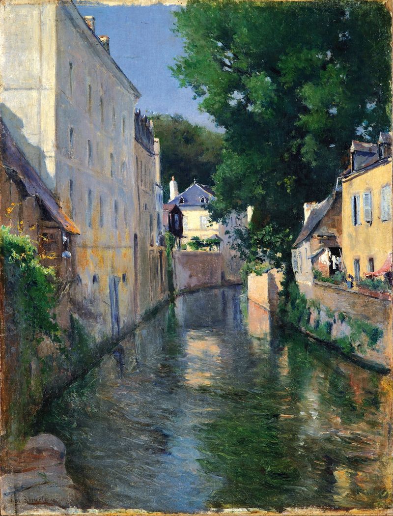 Landscape of The River Isole by Aureliano de Beruete, oil painting