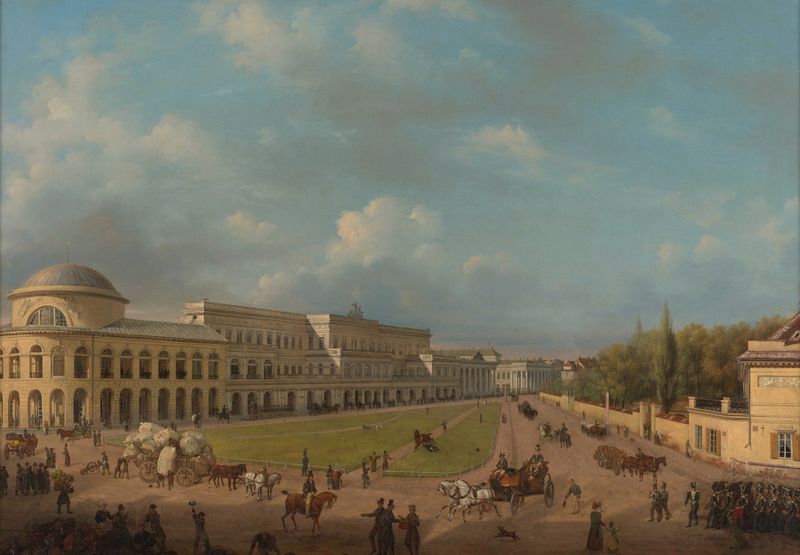 Architecture of Plac Bankowy by Wincenty Kasprzycki, unknown medium