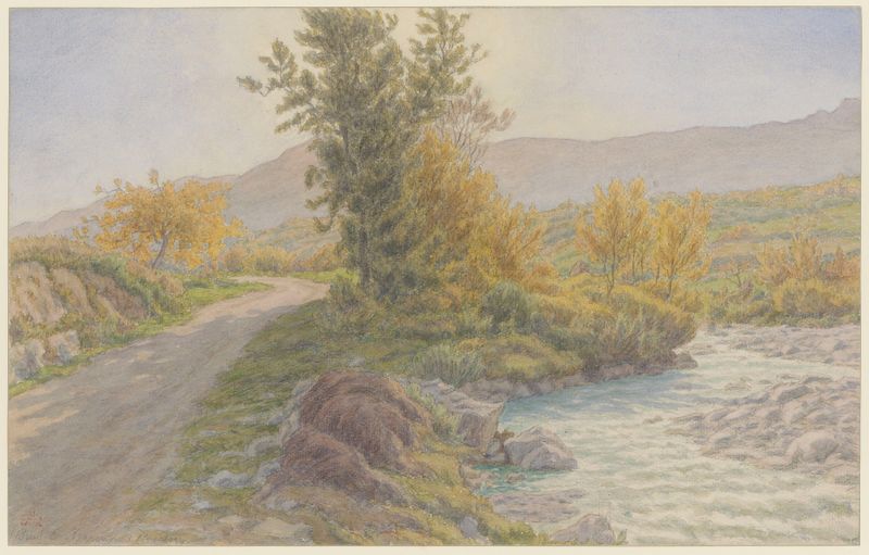 Paisagem com rio e vegetação de Henri Rivière, Impressionismo